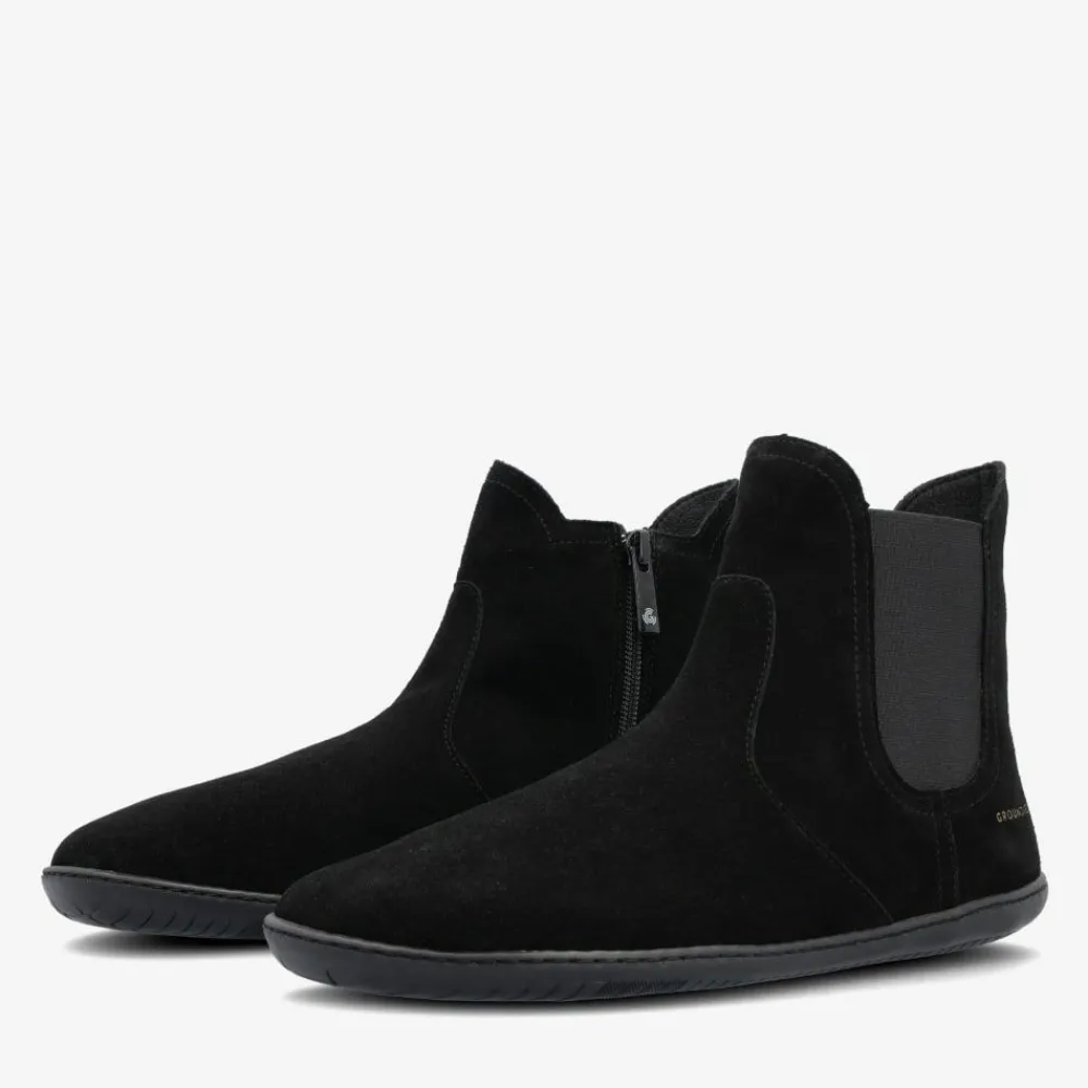 Groundies Boots & Booties|® Camden Mid Barefoot+ Women Schwarz