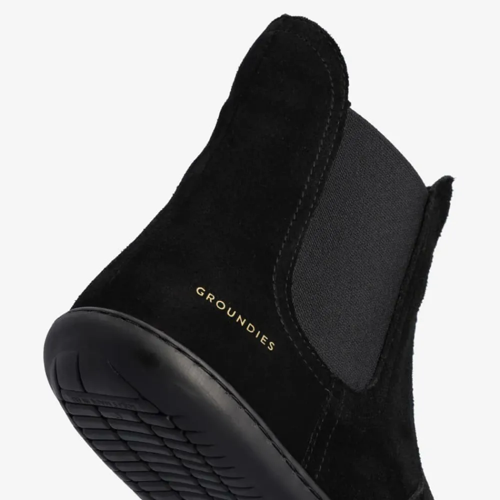 Groundies Boots & Booties|® Camden Mid Barefoot+ Women Schwarz