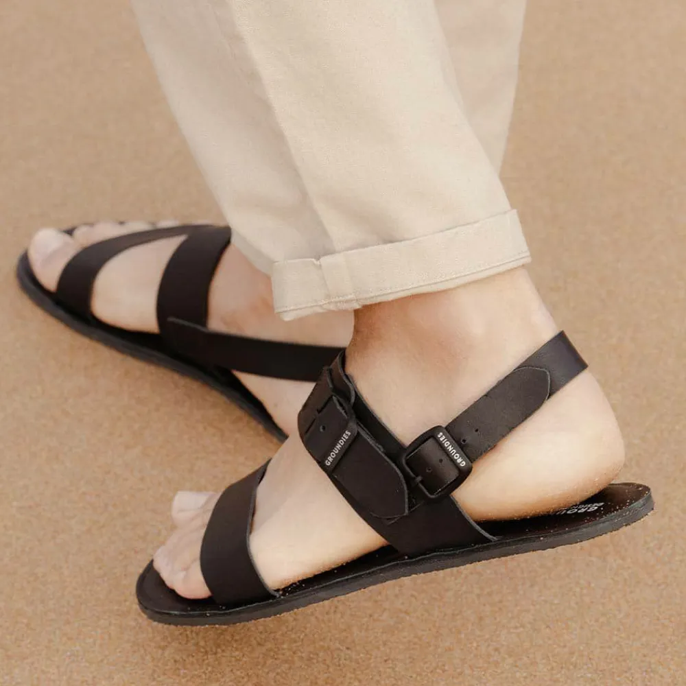 Groundies Sandalen|® Kos Men Schwarz