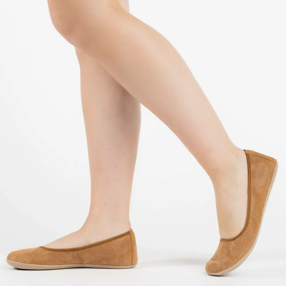 Groundies Ballerinas|® Lily Women Cognac